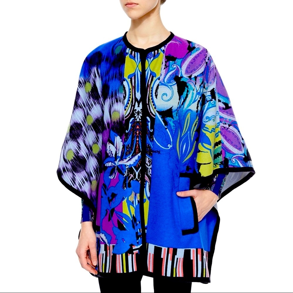 Etro Snap Front Orchid Cape